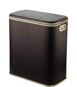 Корзина для белья Geralis PCG-M шоколад, золото, малая