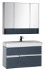 Зеркало-шкаф Aquanet Виго 100 сине-серый фото 6