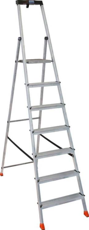 Стремянка Krause Monto Safety 128973 7 ступеней, односторонняя