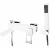 Смеситель для ванны Boheme Q 143-WCR Whitechrome