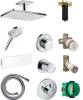Душевой комплект Hansgrohe Rainmaker Select 460 (2 jet) 24004400 + 26530400 + 28272000 + 26456400 + 15932000 + 15972000 + 157560