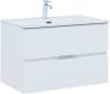 Тумба под раковину Aquanet Алвита New 80 277514 2 ящика, белый матовый