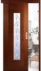 Раздвижная шпонированная дверь Belwooddoors Классика люкс остеклённая орех 900x2000