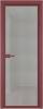 Межкомнатная дверь Profil Doors 1 AV цвет профиля Красный антрацит, стекло безопасное 6 мм рэте 600x2000