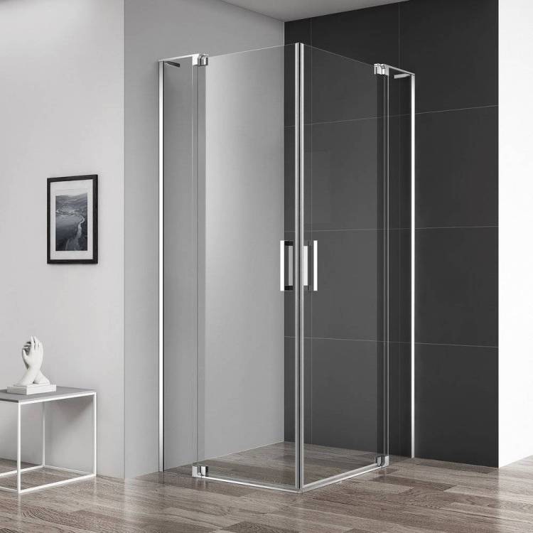 Душевой уголок Cezares Slider AH 2 70/80 100/110 C Cr профиль хром, стекло прозрачное