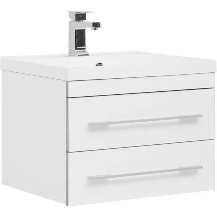 Тумба с раковиной Aquanet Верона 58 287669 подвесная, белый