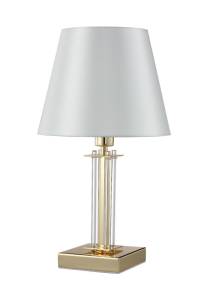 Настольная лампа Crystal Lux Nicolas LG1 GOLD/WHITE