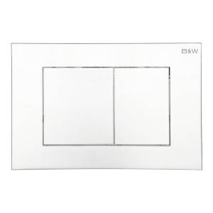 Кнопка смыва Black&White WPI-09533 24.4x16.2 Bright Chrome