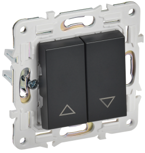 Выключатель жалюзи IEK Skandy SK-V15-0-10-K02 черный