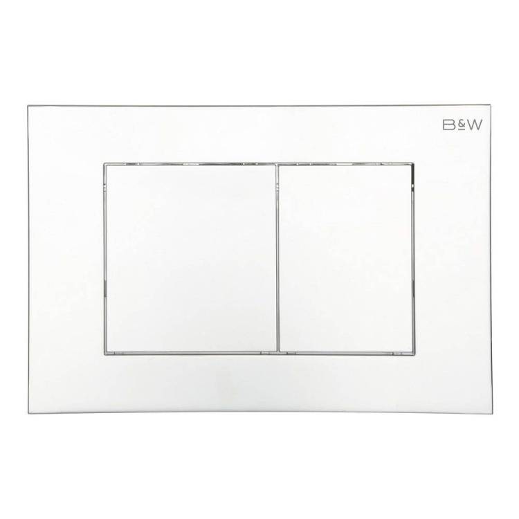 Кнопка смыва Black&White WPI-09533 24.4x16.2 Bright Chrome