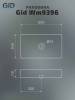 Раковина Gid Geométrico Wm9396 51189 белая матовая, 60x34x11 фото 7