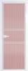 Межкомнатная дверь Profil Doors 2 AX цвет профиля Вайт, стекло безопасное 6 мм мору розовое 700x2000
