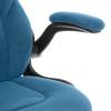 Кресло компьютерное Tetchair Bazuka metalBL 25046 синий, велюр фото 10