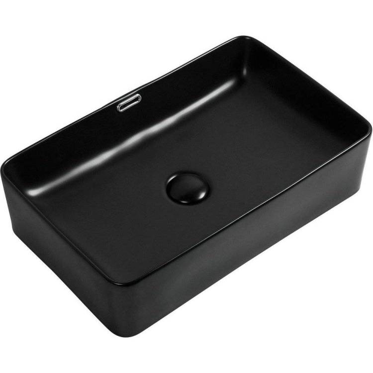 Раковина Aquanet Perfect 273676 3-МВ 55 см, черная матовая