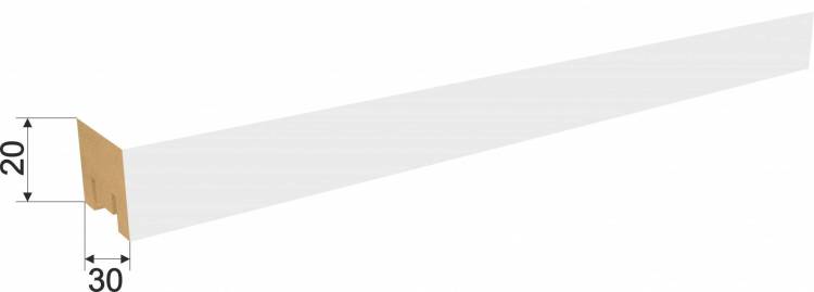 Декоративная панель МДФ Stella Милана Белый 270x3x2