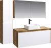 Мебель для ванной Aqwella 5 stars Mobi 120 дуб балтийский, белая фото 2