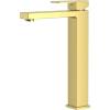 Смеситель для раковины D&K Bayern.Liszt DA1512007 высокий, золотой матовый