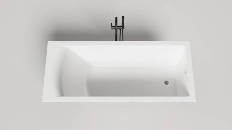 Ванна из искусственного камня Salini Cascata 104413G белая глянцевая, 170x70