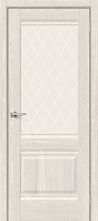 Межкомнатная дверь Bravo 150-0040 Прима-3 Ash White 200x70