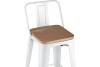Стул барный Stool Group Tolix YD-H765E-W KD LG-02 белый глянцевый/светлое дерево фото 4