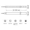 Гибкий неон Gauss 8W/m 120LED/m 2835SMD теплый белый 50M 311000108 фото 2