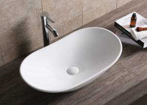 Раковина Cerutti Spa CR7031B белая, 64x36