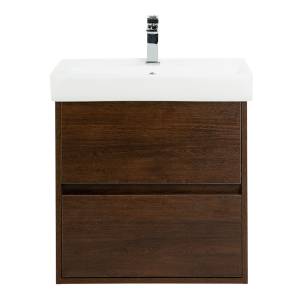 Тумба под раковину Belbagno Neon NEON-500-2C-SO-RS 47.2x34.6x55 Rovere Scuro подвесная с двумя выкатными ящиками, с доводчиками