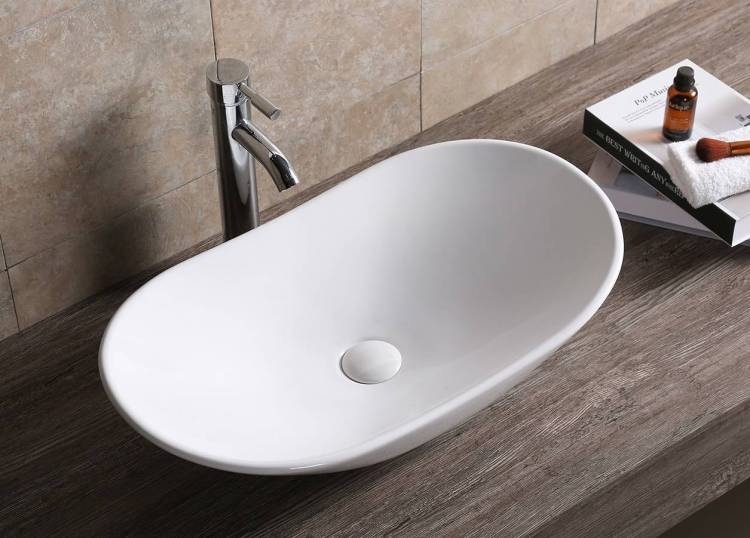 Раковина Cerutti Spa CR7031B белая, 64x36