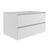 Тумба с раковиной Vincea Luka Soft-Touch (Люка Софт-Тач) 80 матовый белый, раковина VCB-13800W, белая фото 2