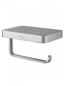 Держатель для туалетной бумаги Wonzon & Woghand WW-9736 с полкой, хром