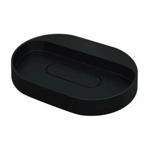 Раковина Uperwood Tanos Quartz RTanosQuartz55U без отверстия для смесителя, уголь, 55x40