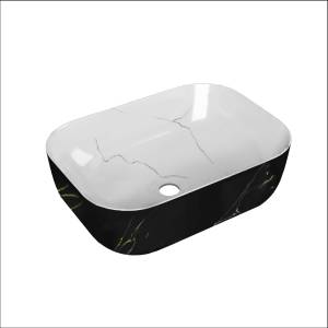 Раковина Point Вега 46 PN43711WB белая с черным