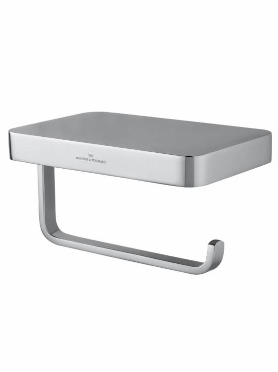 Держатель для туалетной бумаги Wonzon & Woghand WW-9736 с полкой, хром