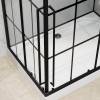 Душевая кабина Niagara Standart ST100/80/15QR/KL/BKT 1000х800х2150, профиль черный матовый, правая, 3 места фото 6