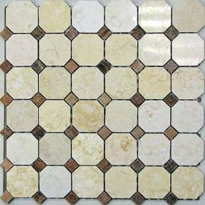 Мозаика Bonaparte Dublin из натурального камня (4.8x4.8+1.5x1.5) 30.5x30.5