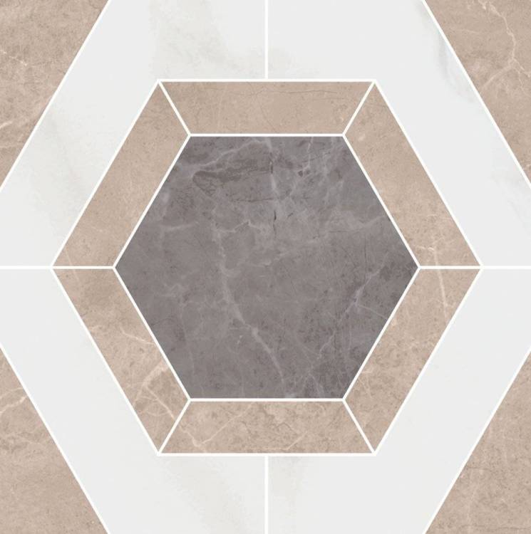 Декор Kerama Marazzi Гран Пале ID101T наборный 25.1x25.1