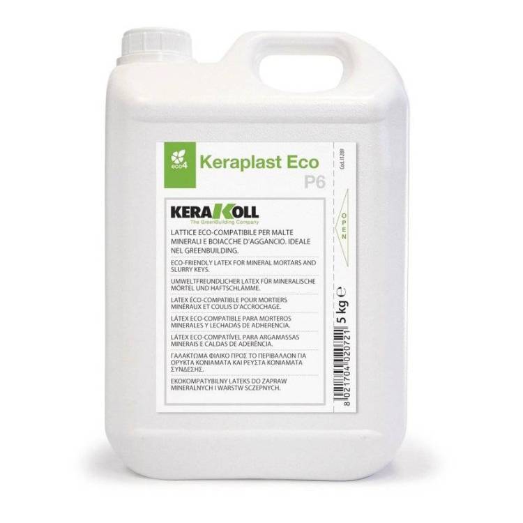 Латексная добавка Kerakoll Keraplast Eco P6 Бесцветный Канистра 5 л