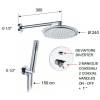 Душевая система Remer Remer Minimal Thermo NT09S02 Хром фото 2