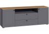 ТВ-тумба Woodville Опра 676803 серый графит / дуб золотой craft