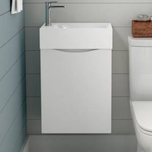 Тумба с раковиной Art&Max Liberty R, 40, подвесная, Bianco Lucido