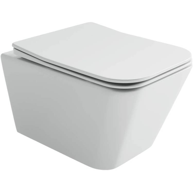 Унитаз подвесной Ceramica Nova Miro CN11003T смыв торнадо, сиденье микролифт, белый