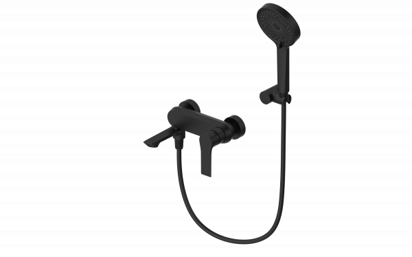 Смеситель для ванны Wonzon & Woghand WW-88037079-MB с душем, черный матовый