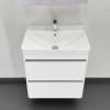 Тумба с раковиной Comforty Валдай-60П2 00-00020675 белый матовый фото 5
