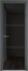 Межкомнатная дверь Profil Doors 3 AX цвет профиля Серая ночь, стекло безопасное 6 мм черное тонированное 800x2000