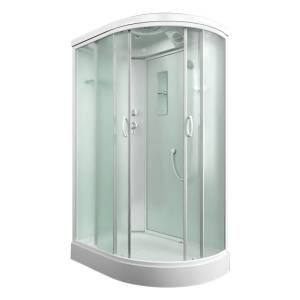 Душевая кабина Mirwell MR3512PL-C3-RUS профиль белый, стекло матовое, 120x80x215