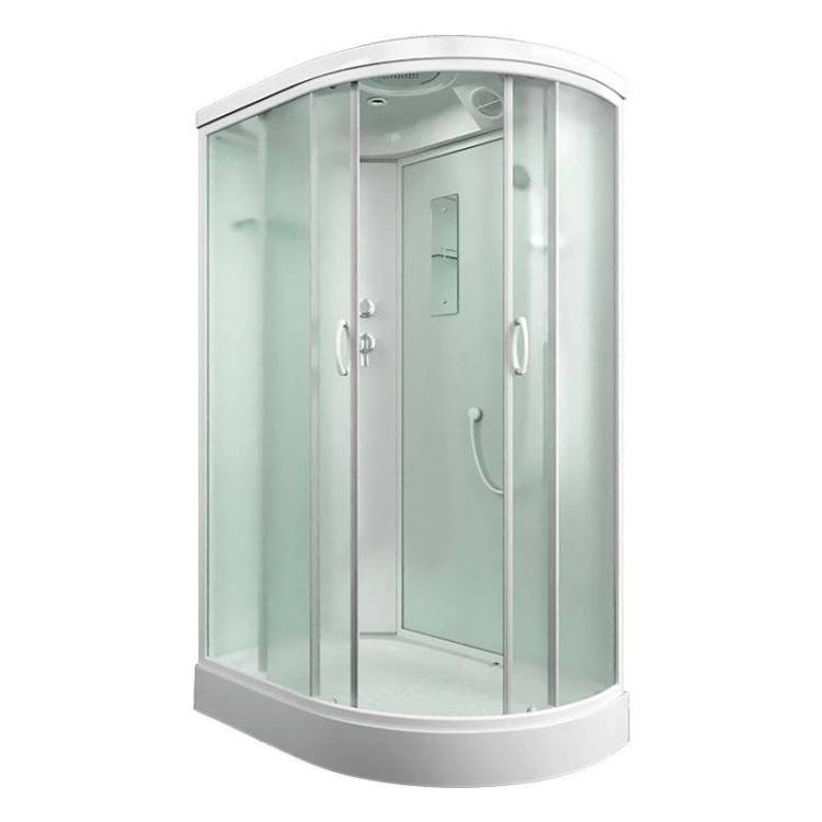 Душевая кабина Mirwell MR3512PL-C3-RUS профиль белый, стекло матовое, 120x80x215