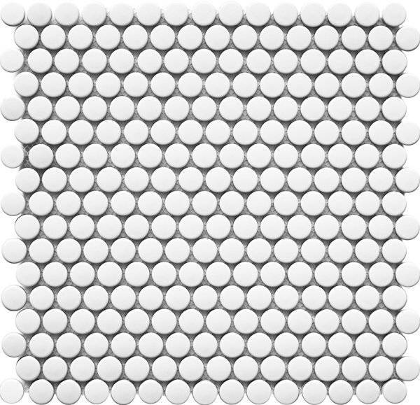 Мозаика Starmosaic Fan & Latern & Penny Round Nk41000 Penny Round White Matt 31.5x30.9
