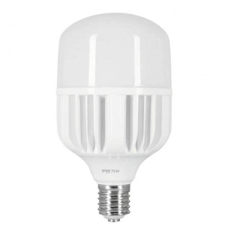Лампа светодиодная сверхмощная Gauss E40 90W 6500К матовая 11734392