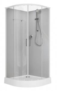 Душевая кабина Aquanet Passion EVO 267253 профиль белый, 900x900