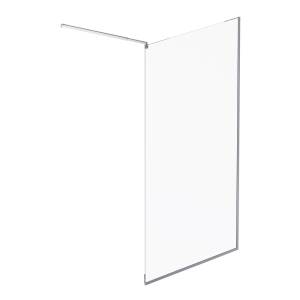 Душевая перегородка Am.Pm Func W84WI-120-F1-MTE 120x200, стекло прозрачное 8 мм, профиль хром матовый